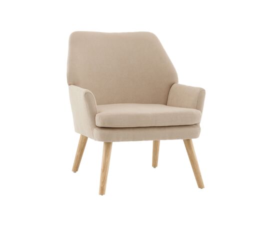 Кресло Харви бежевый деревянные ножки | Интернет магазин мебели и декора LifeDekor