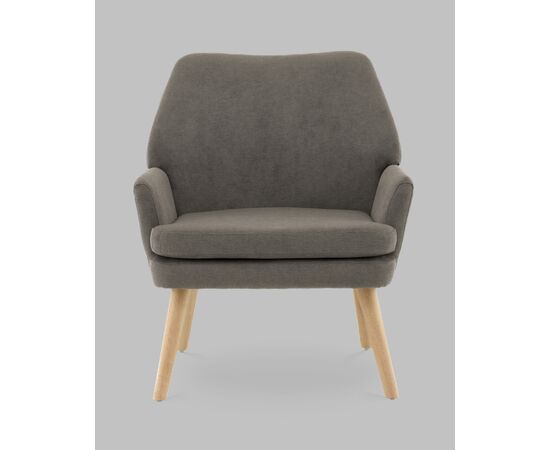 Кресло Харви серый деревянные ножки, изображение 3 | Интернет магазин мебели и декора LifeDekor