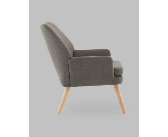 Кресло Харви серый деревянные ножки, изображение 4 | Интернет магазин мебели и декора LifeDekor