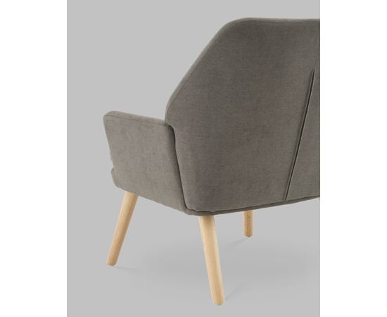 Кресло Харви серый деревянные ножки, изображение 7 | Интернет магазин мебели и декора LifeDekor