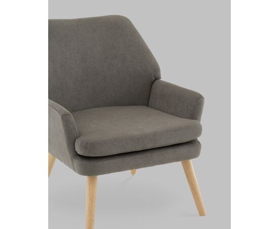Кресло Харви серый деревянные ножки, изображение 8 | Интернет магазин мебели и декора LifeDekor