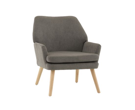 Кресло Харви серый деревянные ножки | Интернет магазин мебели и декора LifeDekor