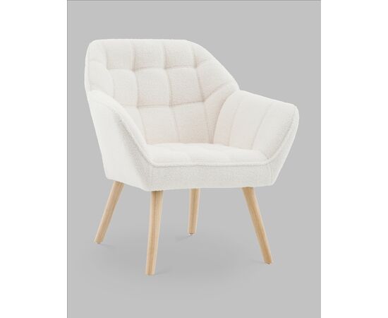 Кресло Вэйл тэдди белый, изображение 2 | Интернет магазин мебели и декора LifeDekor