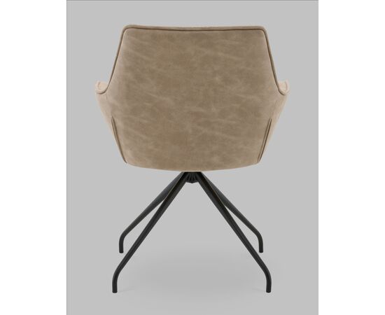 Кресло вращающееся Кимберли рогожка/замша бежевый, изображение 5 | Интернет магазин мебели и декора LifeDekor