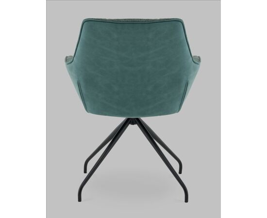 Кресло вращающееся Кимберли рогожка/замша зеленый, изображение 5 | Интернет магазин мебели и декора LifeDekor