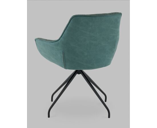 Кресло вращающееся Кимберли рогожка/замша зеленый, изображение 6 | Интернет магазин мебели и декора LifeDekor