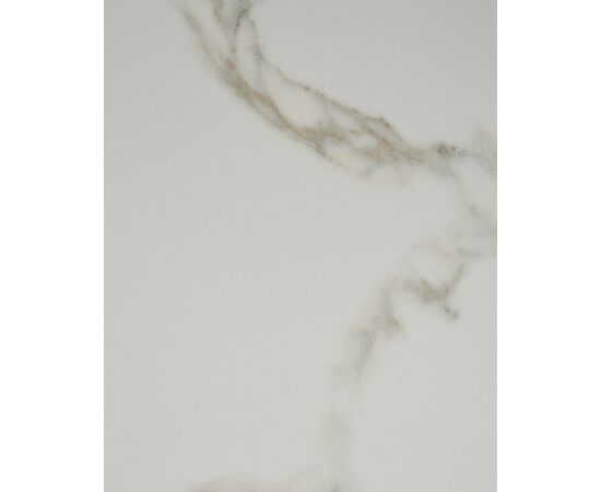 Стол круглый Терралино D90 верх керамика белый матовый, основание металл белый, изображение 7 | Интернет магазин мебели и декора LifeDekor