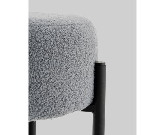Стул барный Беккет букле светло-серый, изображение 6 | Интернет магазин мебели и декора LifeDekor