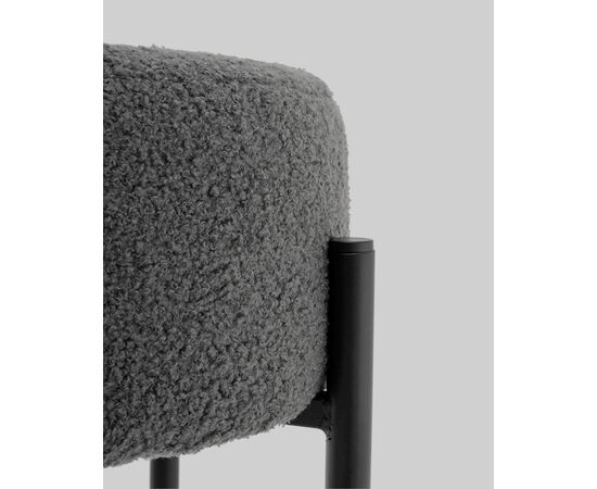 Стул барный Беккет букле темно-серый, изображение 6 | Интернет магазин мебели и декора LifeDekor