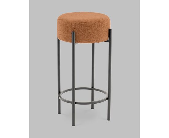 Стул барный Беккет букле терракотовый, изображение 2 | Интернет магазин мебели и декора LifeDekor