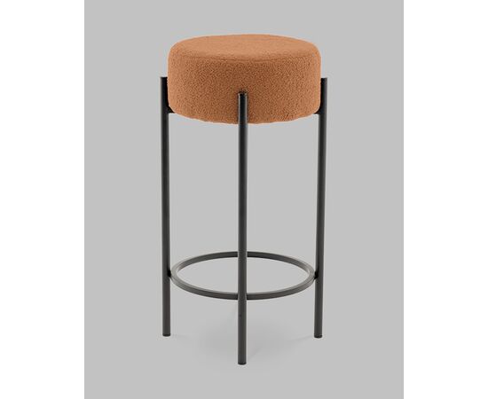 Стул барный Беккет букле терракотовый, изображение 3 | Интернет магазин мебели и декора LifeDekor