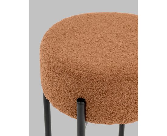 Стул барный Беккет букле терракотовый, изображение 5 | Интернет магазин мебели и декора LifeDekor