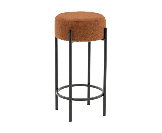 Стул барный Беккет букле терракотовый | Интернет магазин мебели и декора LifeDekor