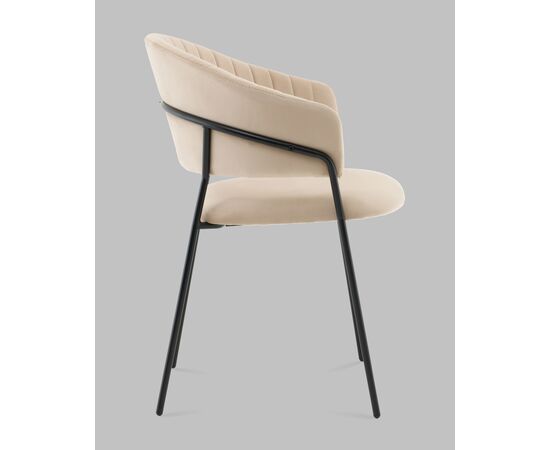 Стул Бруно NEW велюр кремовый, изображение 4 | Интернет магазин мебели и декора LifeDekor