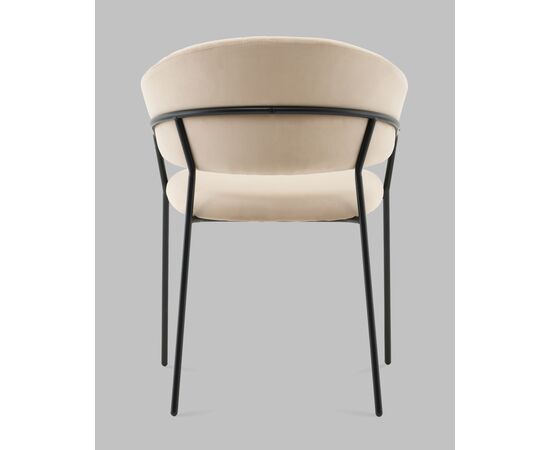 Стул Бруно NEW велюр кремовый, изображение 5 | Интернет магазин мебели и декора LifeDekor