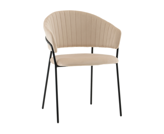 Стул Бруно NEW велюр кремовый | Интернет магазин мебели и декора LifeDekor