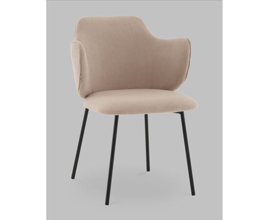 Стул Джиннет велюр бежевый, изображение 2 | Интернет магазин мебели и декора LifeDekor