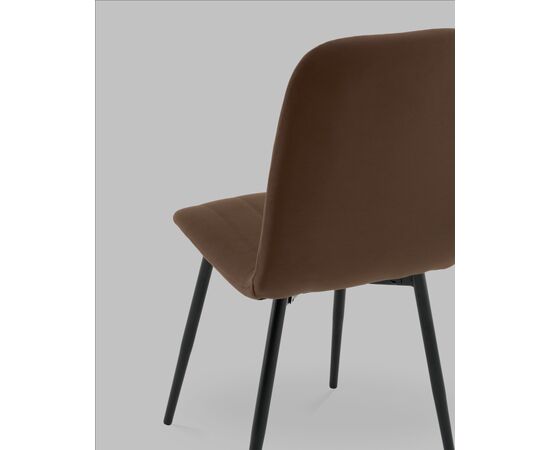 Стул Easy new велюр коричневый, изображение 7 | Интернет магазин мебели и декора LifeDekor