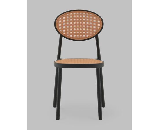 Стул Junie пластиковый чёрный, изображение 3 | Интернет магазин мебели и декора LifeDekor