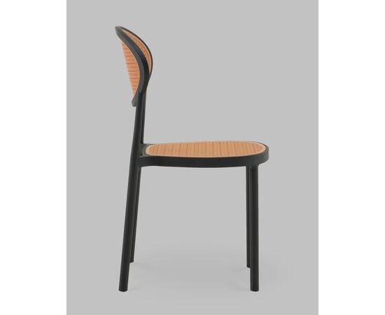 Стул Junie пластиковый чёрный, изображение 4 | Интернет магазин мебели и декора LifeDekor