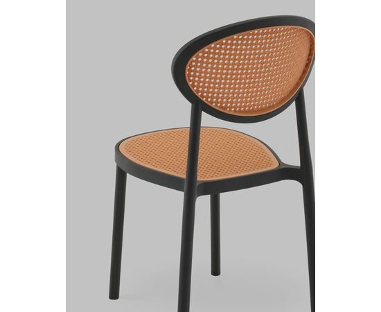 Стул Junie пластиковый чёрный, изображение 7 | Интернет магазин мебели и декора LifeDekor