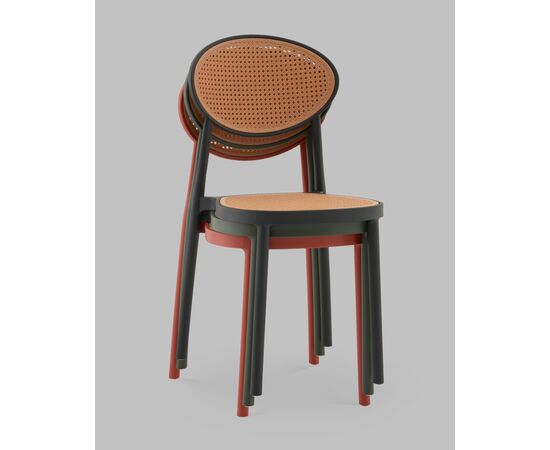 Стул Junie пластиковый зелёный, изображение 9 | Интернет магазин мебели и декора LifeDekor