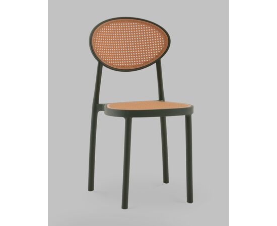 Стул Junie пластиковый зелёный, изображение 2 | Интернет магазин мебели и декора LifeDekor