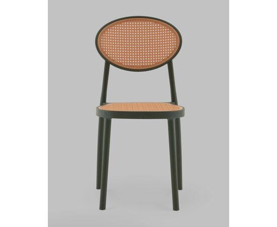 Стул Junie пластиковый зелёный, изображение 3 | Интернет магазин мебели и декора LifeDekor