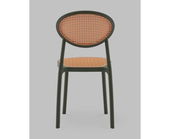 Стул Junie пластиковый зелёный, изображение 5 | Интернет магазин мебели и декора LifeDekor