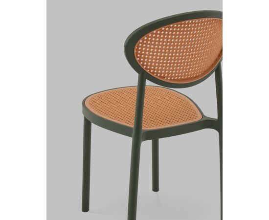 Стул Junie пластиковый зелёный, изображение 7 | Интернет магазин мебели и декора LifeDekor