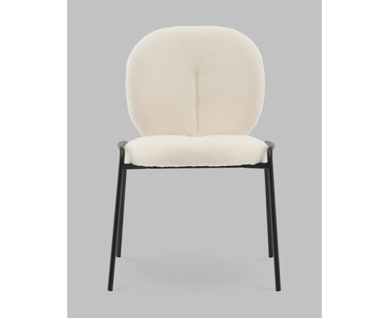 Стул Моллек букле молочный, изображение 3 | Интернет магазин мебели и декора LifeDekor