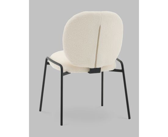 Стул Моллек букле молочный, изображение 6 | Интернет магазин мебели и декора LifeDekor