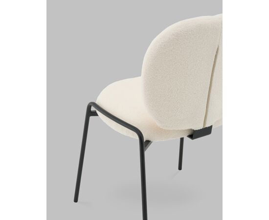 Стул Моллек букле молочный, изображение 7 | Интернет магазин мебели и декора LifeDekor