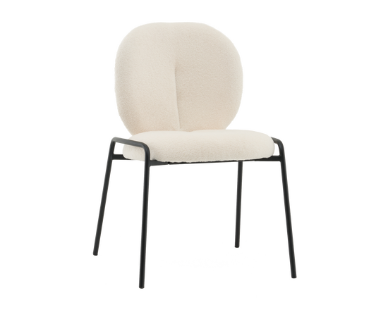 Стул Моллек букле молочный | Интернет магазин мебели и декора LifeDekor