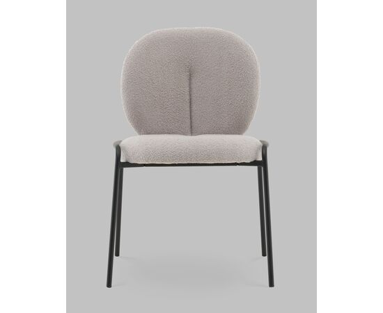 Стул Моллек букле светло-серый, изображение 3 | Интернет магазин мебели и декора LifeDekor