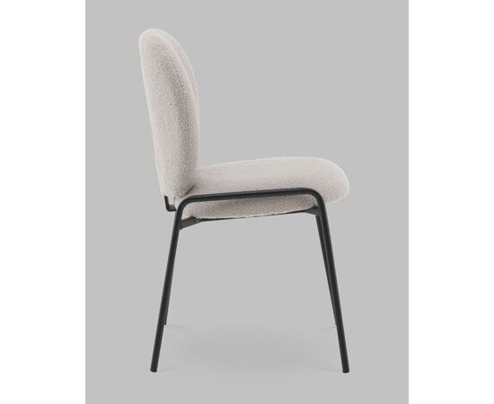 Стул Моллек букле светло-серый, изображение 4 | Интернет магазин мебели и декора LifeDekor