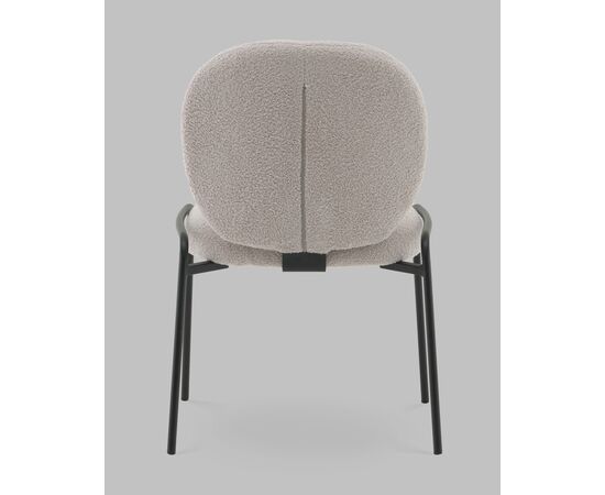 Стул Моллек букле светло-серый, изображение 5 | Интернет магазин мебели и декора LifeDekor