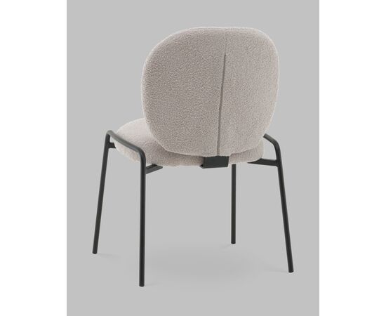 Стул Моллек букле светло-серый, изображение 6 | Интернет магазин мебели и декора LifeDekor