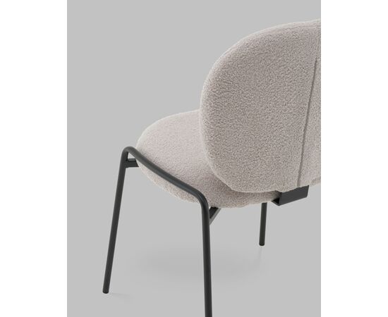 Стул Моллек букле светло-серый, изображение 7 | Интернет магазин мебели и декора LifeDekor