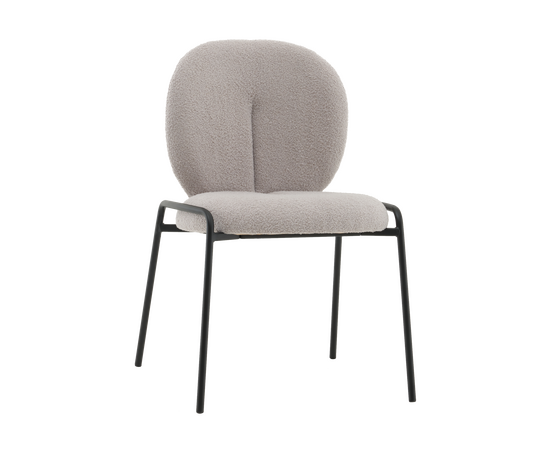 Стул Моллек букле светло-серый | Интернет магазин мебели и декора LifeDekor