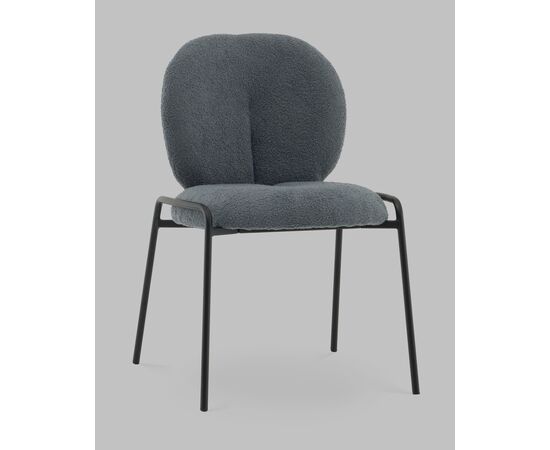 Стул Моллек букле темно-серый, изображение 2 | Интернет магазин мебели и декора LifeDekor