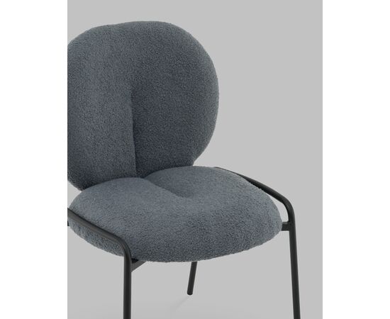 Стул Моллек букле темно-серый, изображение 8 | Интернет магазин мебели и декора LifeDekor