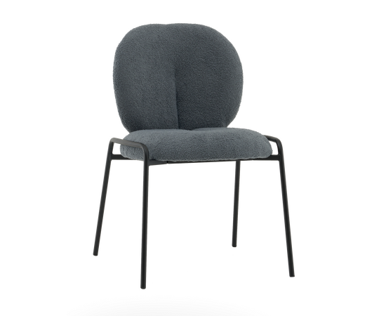 Стул Моллек букле темно-серый | Интернет магазин мебели и декора LifeDekor