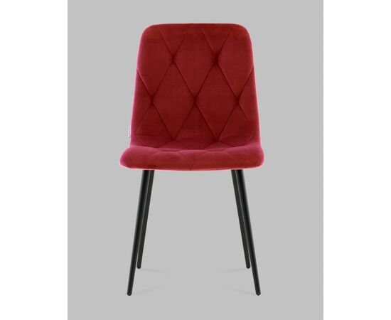 Стул Одди Diamond велюр красный, изображение 3 | Интернет магазин мебели и декора LifeDekor