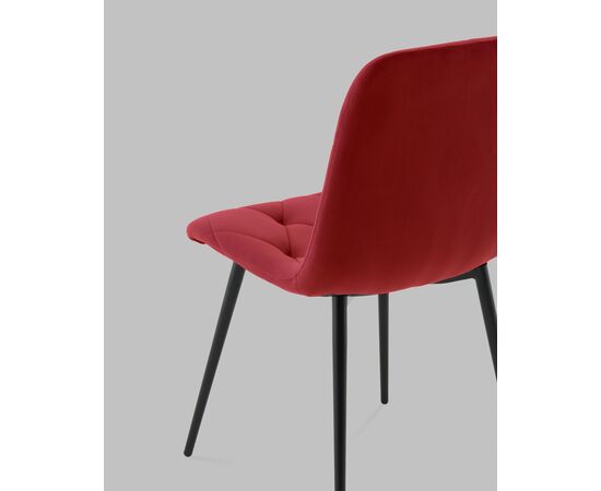Стул Одди Diamond велюр красный, изображение 7 | Интернет магазин мебели и декора LifeDekor