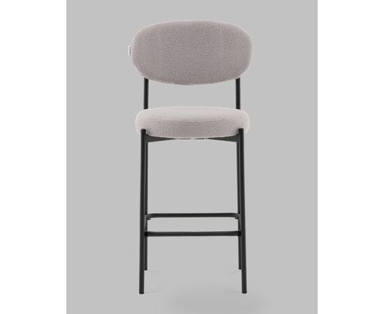 Стул полубарный Бриф DD букле светло-серый, изображение 3 | Интернет магазин мебели и декора LifeDekor