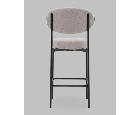 Стул полубарный Бриф DD букле светло-серый, изображение 5 | Интернет магазин мебели и декора LifeDekor