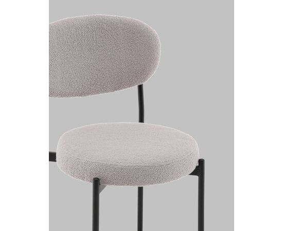 Стул полубарный Бриф DD букле светло-серый, изображение 8 | Интернет магазин мебели и декора LifeDekor