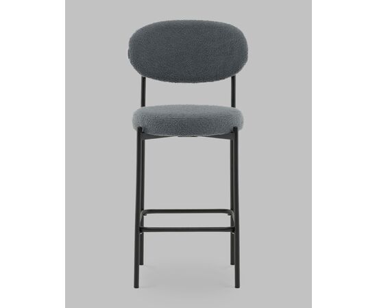 Стул полубарный Бриф DD букле темно-серый, изображение 3 | Интернет магазин мебели и декора LifeDekor