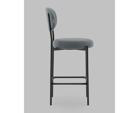 Стул полубарный Бриф DD букле темно-серый, изображение 4 | Интернет магазин мебели и декора LifeDekor